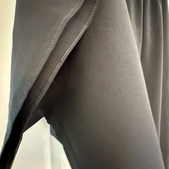 Rosamosario 100% Silk Crepe Palazzo Trousers Black Silk Palazzo Pajama Pant - Picture 8 of 14